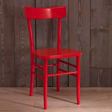 Stuhl Set in Rot Buche (2er Set)