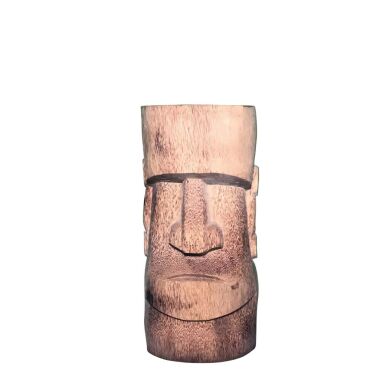Tiki Holz Dekoskulptur in Form eines Kopfes