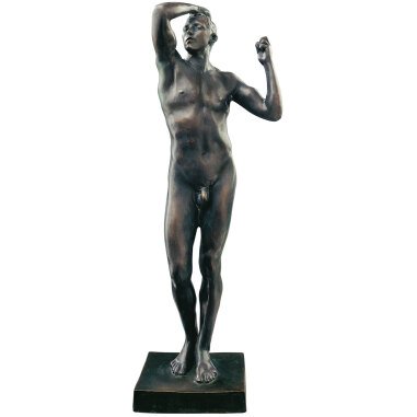 Auguste Rodin: Skulptur 'Das eherne Zeitalter' (1876), große Version in