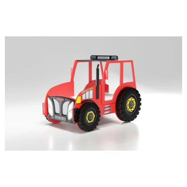 Autobett Traktor   rot   Maße (cm): B: 111