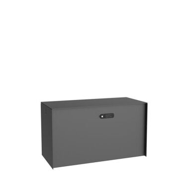 BULKBOX Design Paketbox RAL 9008 Pergola grau Sandstruktur matt