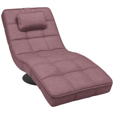 Hom`in Relaxliege , Altrosa , Textil , Uni , 1-Sitzer , Füllung: Schaumstoff