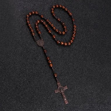 Indischer Schmuck aus Silber & Halskette Mit Kreuz Anhänger Christus Gebet