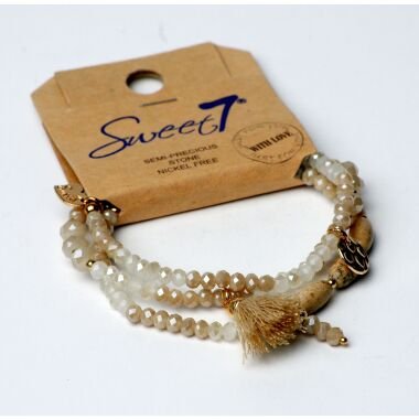 Modeschmuck Armband von Sweet7 aus Glasperlen