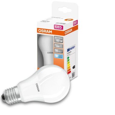 Osram LED Lampe ersetzt 60W E27 Birne A60