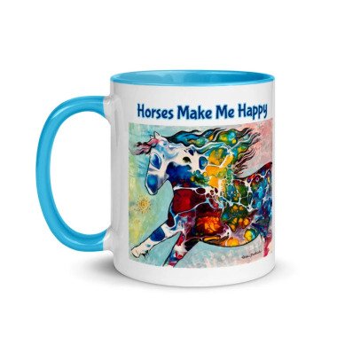 Pferde Kaffeetasse Machen Mich Glücklich