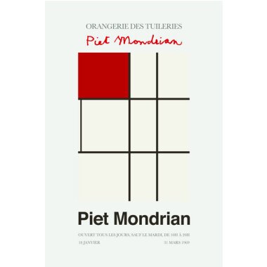 Photocircle Poster / Leinwandbild Piet Mondrian