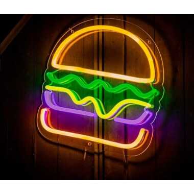Burger Led Neon Schild Licht Raum Interior