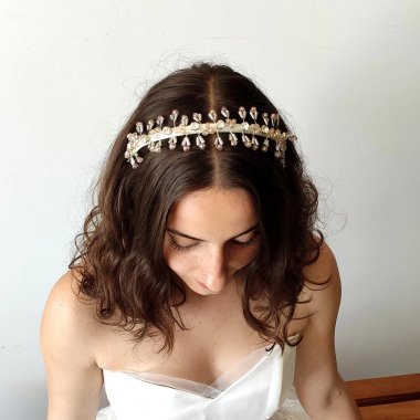 Kristall Braut Tiara, Hochzeit Krone, Klare