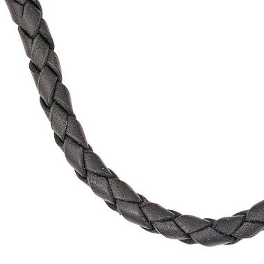 Lederschmuck aus 925 Silber & SIGO Leder Halskette Kette Schnur schwarz
