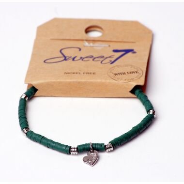 Modeschmuck mit Perlen & Modeschmuck Armband von Sweet7 aus Perlen in Grün