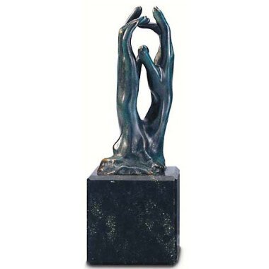 Rodin Skulptur & Auguste Rodin: Skulptur 'Die Kathedrale' (Étude pour