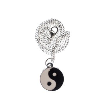 Yin Yang Kette Halskette Miniblings 45cm Tao Feng Shui Gegensätze Daoismus