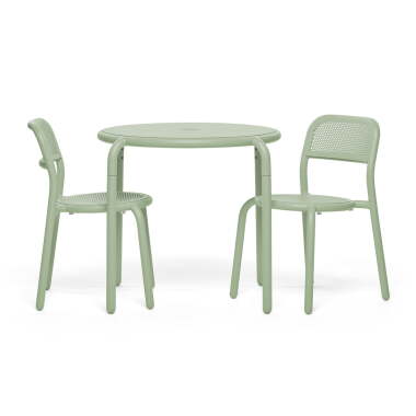 Fatboy Toní Bistrotisch + Stuhl, mist green (3er-Set)