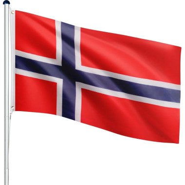 FLAGMASTER Fahnenmast inkl. Fahne, Norwegen