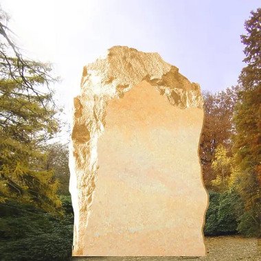 Grabstein für Doppelgrab mit Felsen & Rustikaler Grabstein Felsen