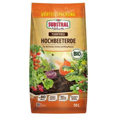 Hochbeeterde & SB NAT Hochbeet Erde Bio & torffrei 50 L