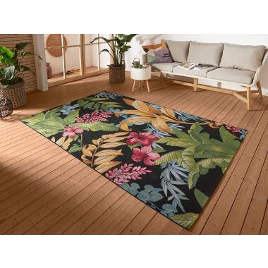 In-/Outdoor Teppich Tropical Flowers