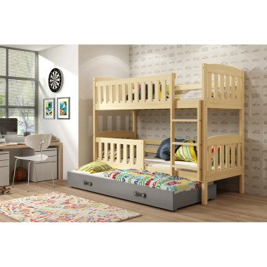 Kinderbett Maliyah mit Ausziehbett und Schublade