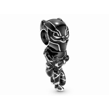 Pandora Marvel The Avengers schwarzer Panther Charm 790783C01 Silb