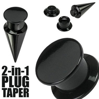 Plug/Taper 2-in-1 wechselbar aus Acryl