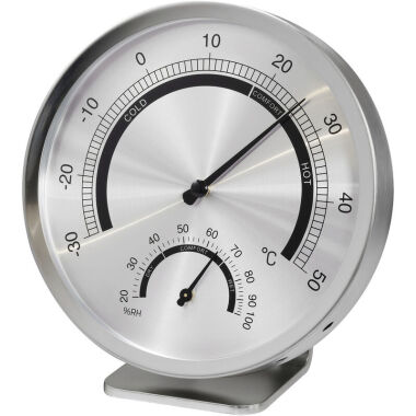 Thermo-/Hygrometer Silber