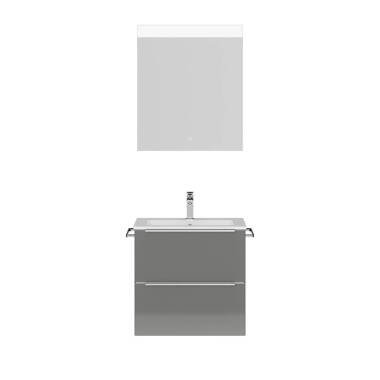 Badmöbel Waschplatz Set mit Spiegel, LED