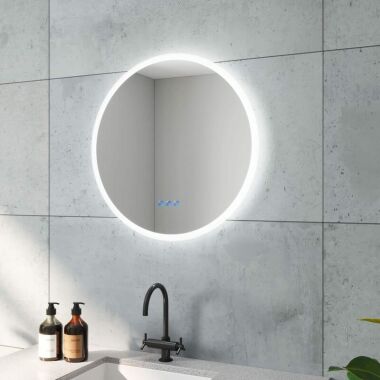 Badspiegel 60 cm Rund Badezimmerspiegel mit