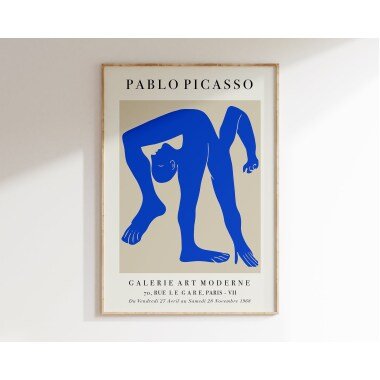 Blauer Picasso Akrobat Poster, Ausstellungsdruck