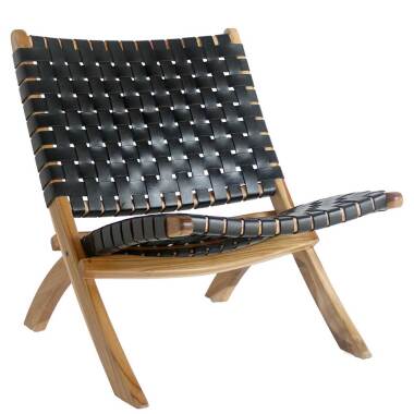 Designer Einzelsessel & Loft Sessel in Schwarz Teakfarben