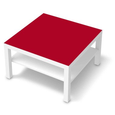 Designtisch in Rot & Selbstklebende Folie IKEA Lack Tisch 78x78 cm Design:
