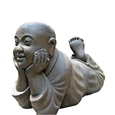 Edle Steinfigur mit Deko Buddha Jampel / 60 cm