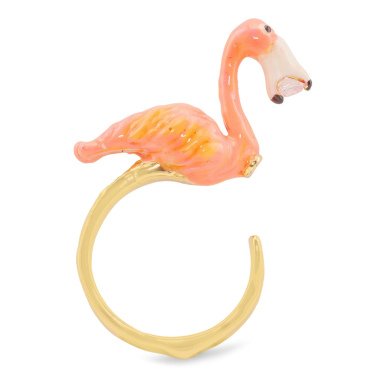 Flamingo Ring vergoldet