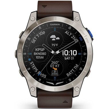 GPS Uhr & Garmin D2 MACH1 010-02582-55 Aviator Smartwatch GPS-Uhr Multisport
