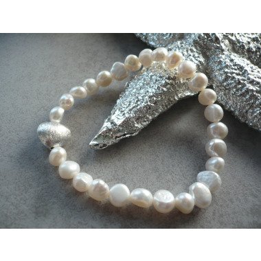 Handgefertigtes Süßwasser Perlen Armband, Geschenk Verlobung, Muttertag