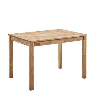 Holzesstisch aus Holz & Holz Esstisch aus Eiche geölt Vierfußgestell