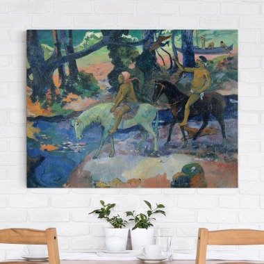 Leinwandbild Kunstdruck Paul Gauguin Die Flucht