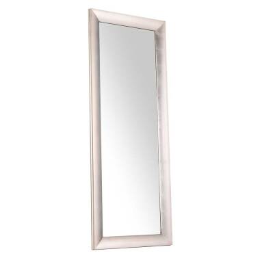 Silberfarbener Spiegel in rechteckiger Form