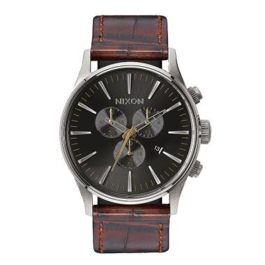 The Sentry Chrono Leather Brown Gator