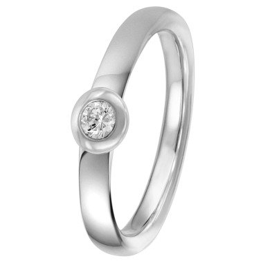 trendor 88391 Silber Diamant-Ring für Damen