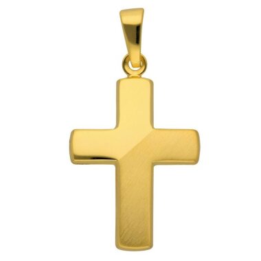 Adelia´s Kettenanhänger 585 Gold Kreuz Anhänger