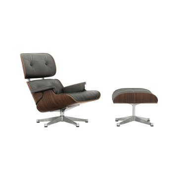 Clubsessel aus Holz & Vitra Lounge Chair & Ottoman neue Maße poliert Gleiter