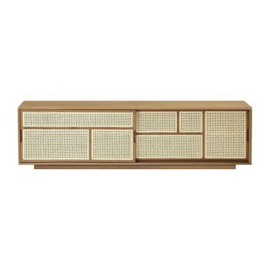Design House Stockholm Air sideboard low Eiche, Rattan