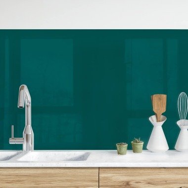 Küchenrückwand Unifarben Piniengrün