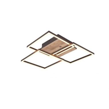 LED-Deckenlampe Mobile 3-flg. Fernbedienung Holz