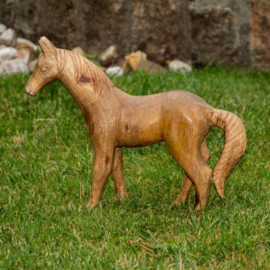 Pferde Figur Holzfigur Tiere Tierfiguren