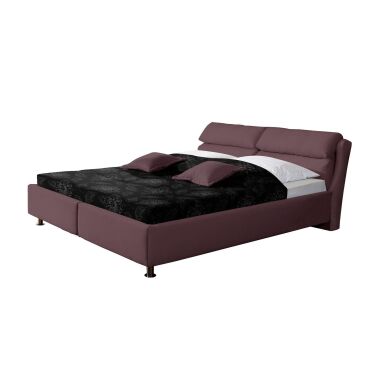 Polsterbett mit Bettkasten 140x200 cm violett