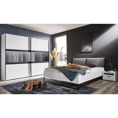 Schlafzimmermöbel Set mit 250cm Schwebetürenschrank