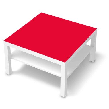 Selbstklebende Folie IKEA Lack Tisch 78x78 cm Design: Rot Light