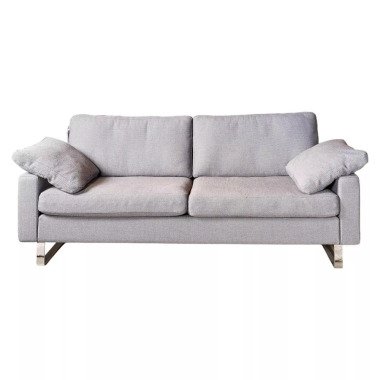 Sofa Conseta Stoff 10067 Carbon Grau Chromkufe